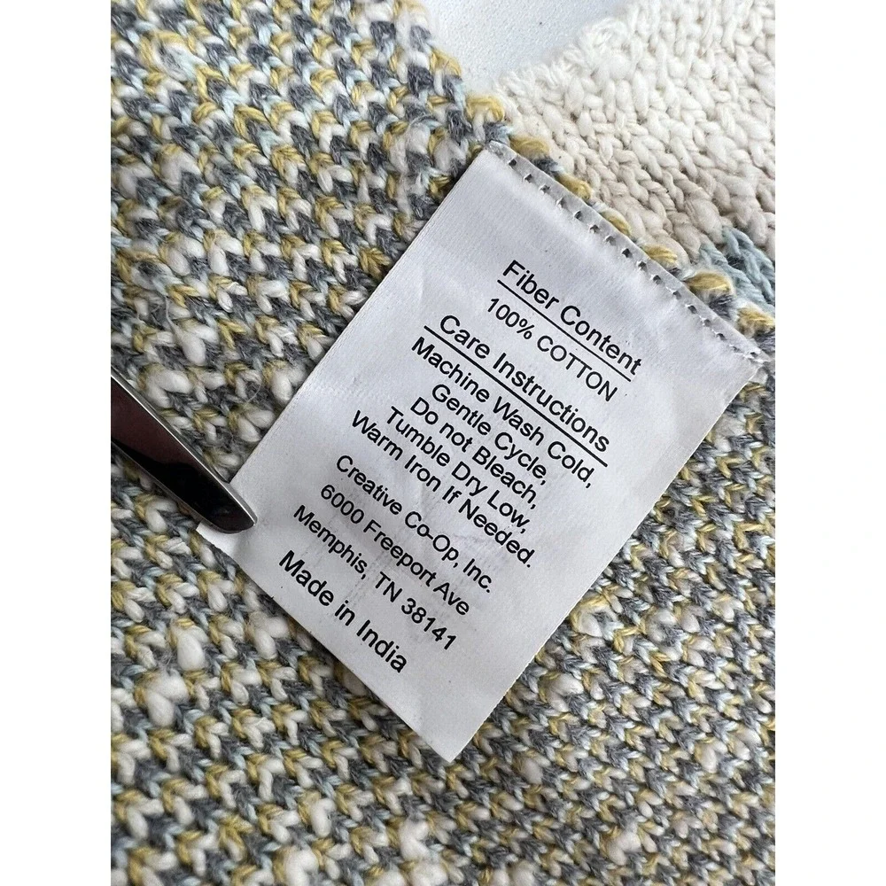Creative Co Op Toddler Blanket Balloons Clouds Cottagecore Cozy Baby Gift